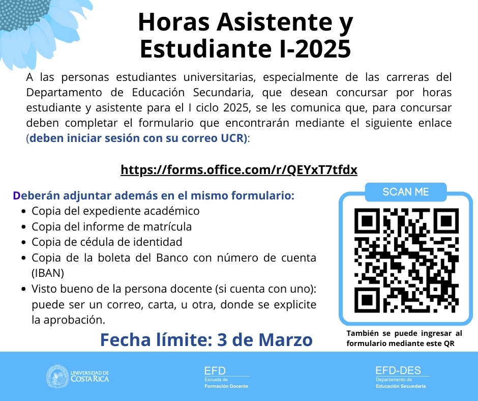 Horas Asistente y Estudiante I-2025